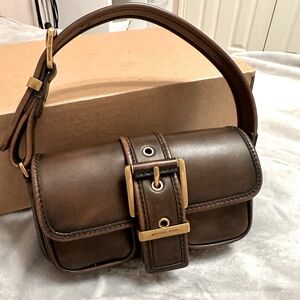 For Sale: Michael Kors Colby XS Bunished leather top handle bag